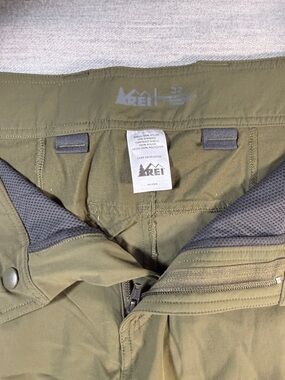 REI Olive Green Hiking Pants with Mesh Lining